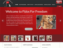 Tablet Screenshot of fidosforfreedom.org